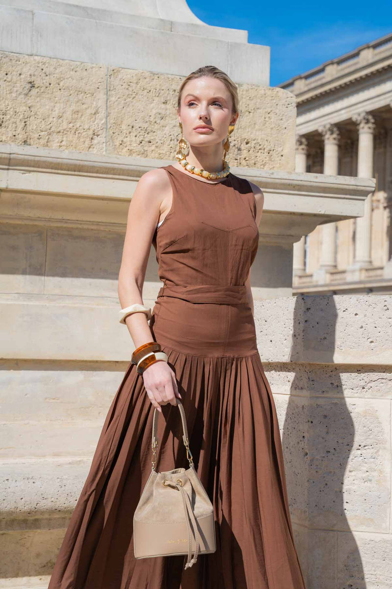 Sac Bandouliere Siesta Suede - Taupe