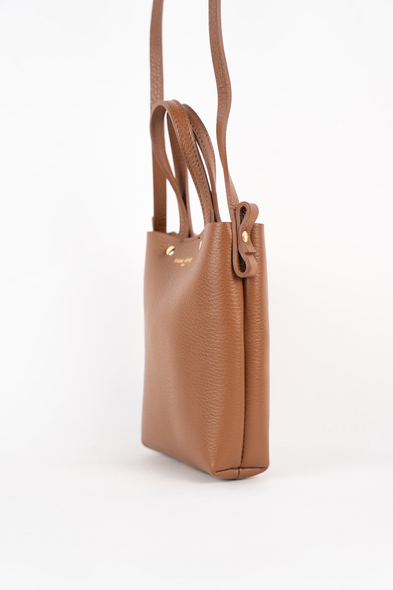 Bolso de mano Skadi Graine - Camel oscuro