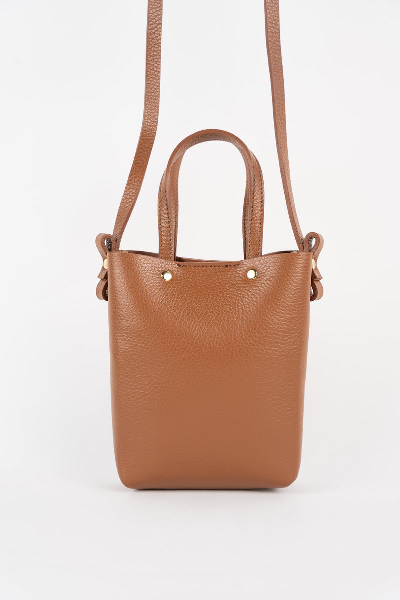 Bolso de mano Skadi Graine - Camel oscuro