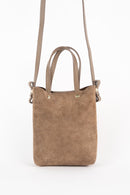 Skadi Suede Handbag - Taupe