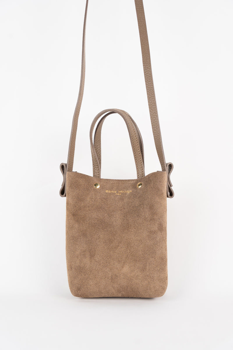 Skadi Suede Handbag - Taupe
