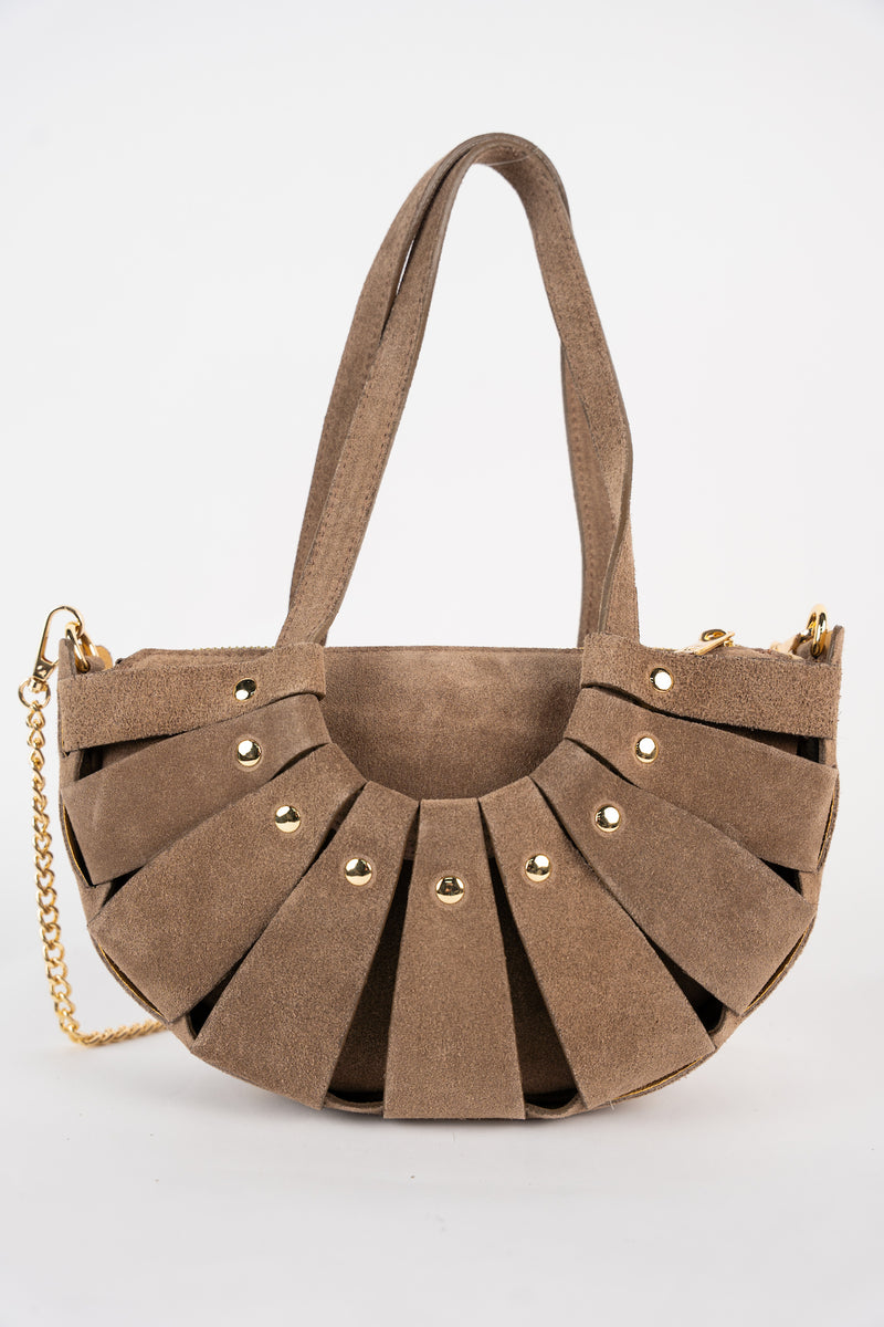 Sac À Main Sparti Suede - Taupe