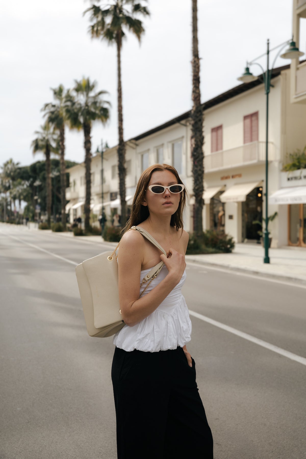 Sac A Main Tiva - Blanc Casse