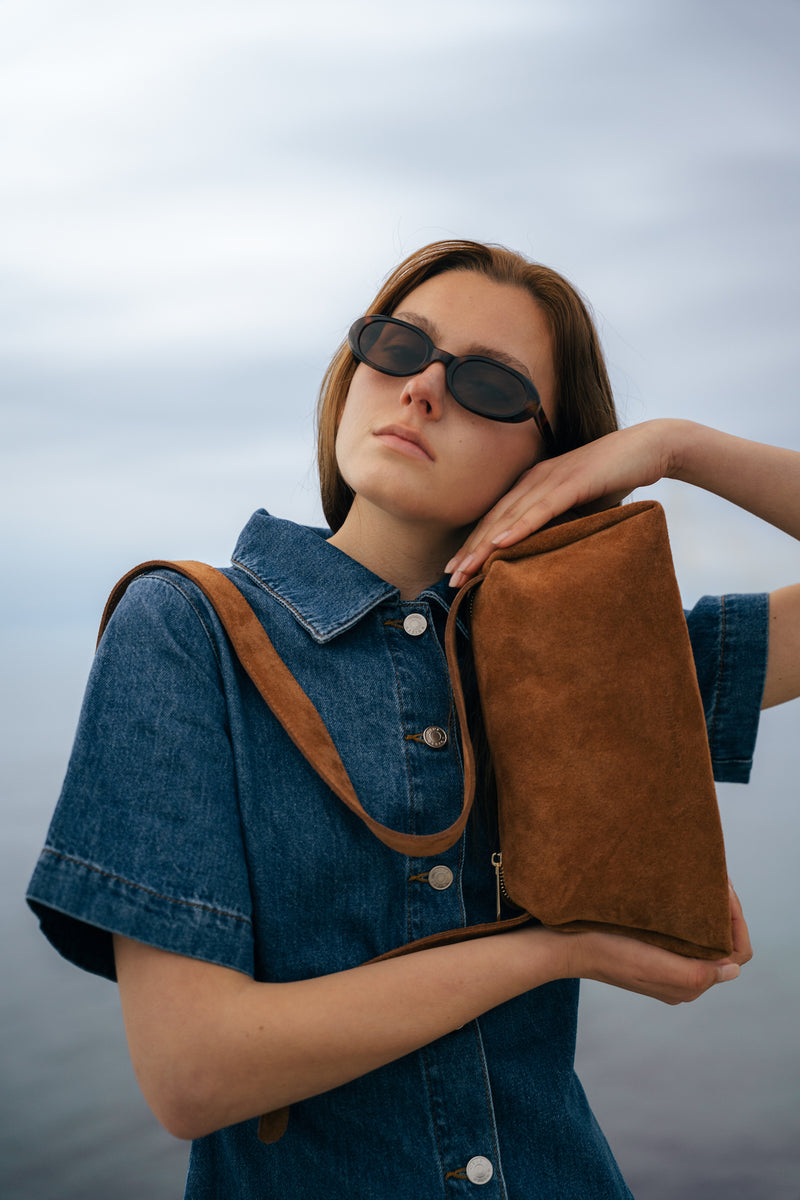 Bolso De Hombro Tutti - Camel