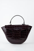 Borsa a mano Votti Croco - Bordeaux