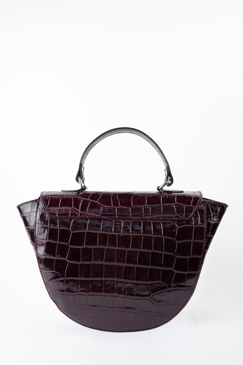 Borsa a mano Votti Croco - Bordeaux