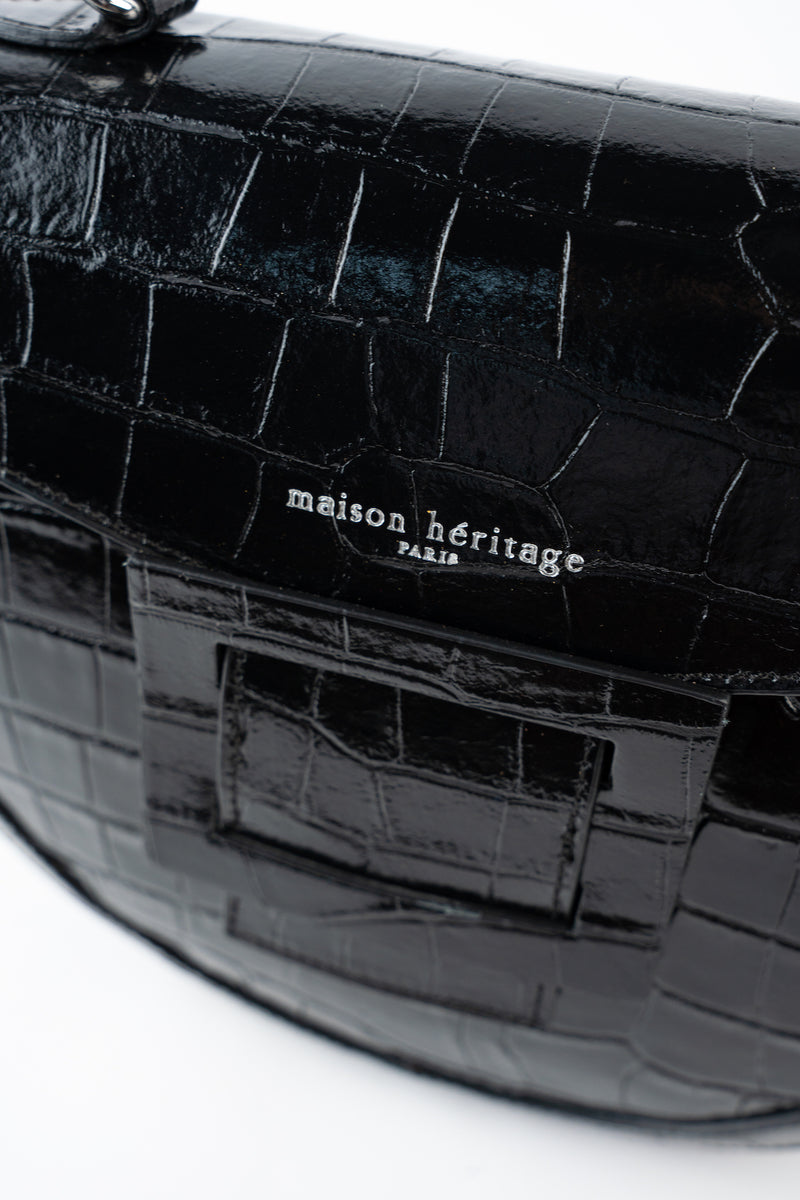 Bolso de mano Votti Croco - Negro