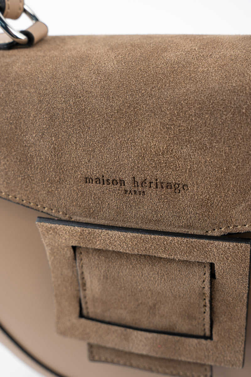 Sac À Main Votti Suede - Taupe