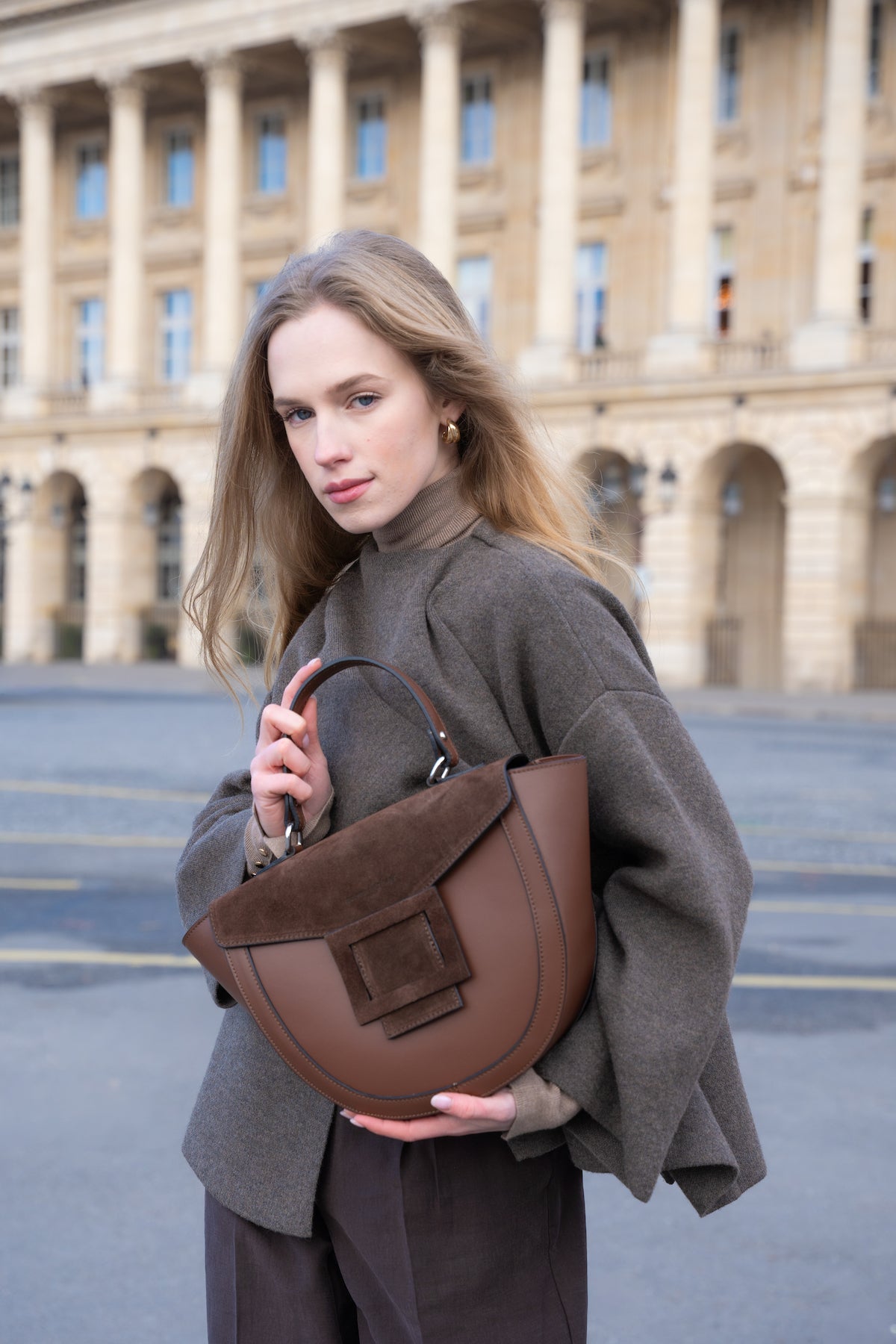 Sac À Main Votti Suede - Marron