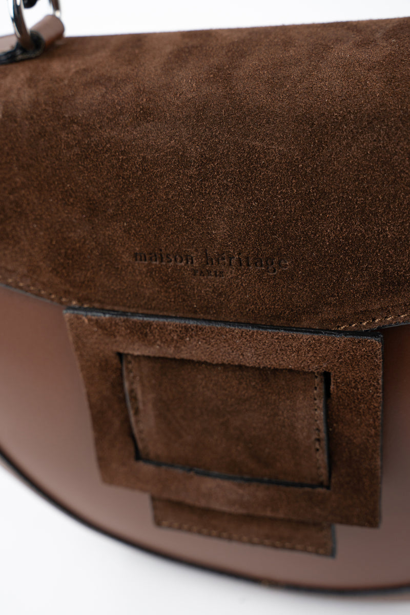 Sac À Main Votti Suede - Marron