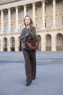 Sac À Main Votti Suede - Marron