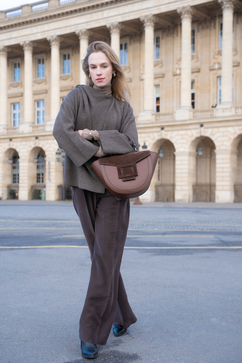 Sac À Main Votti Suede - Marron