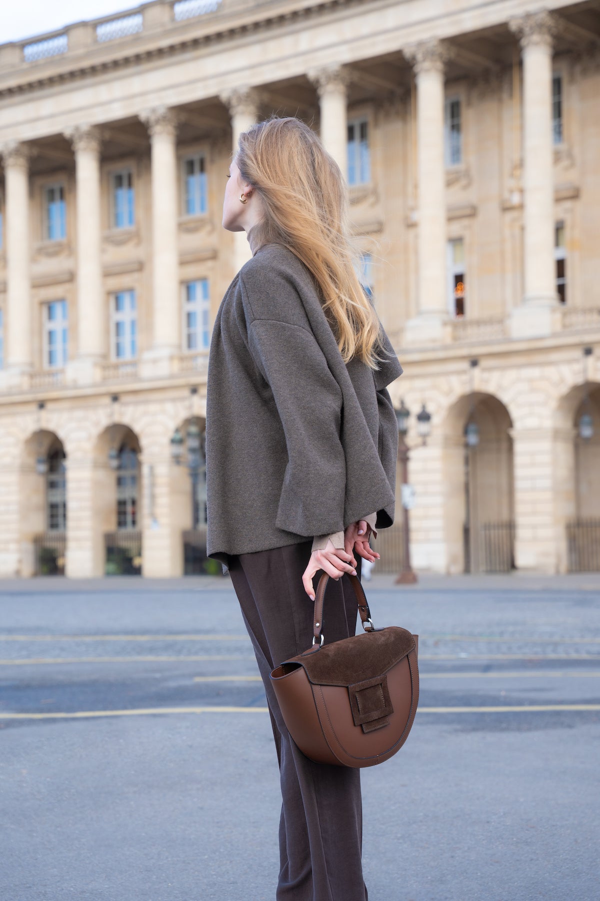 Sac À Main Votti Suede - Marron