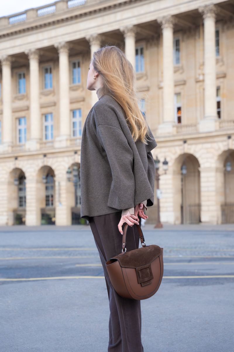 Sac À Main Votti Suede - Marron