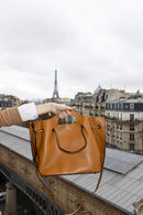 Bolso Tote Ciruela - Camel