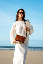 Bandolera Aela Croco - Camel