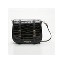 Sac Besace Tex Croco - Noir