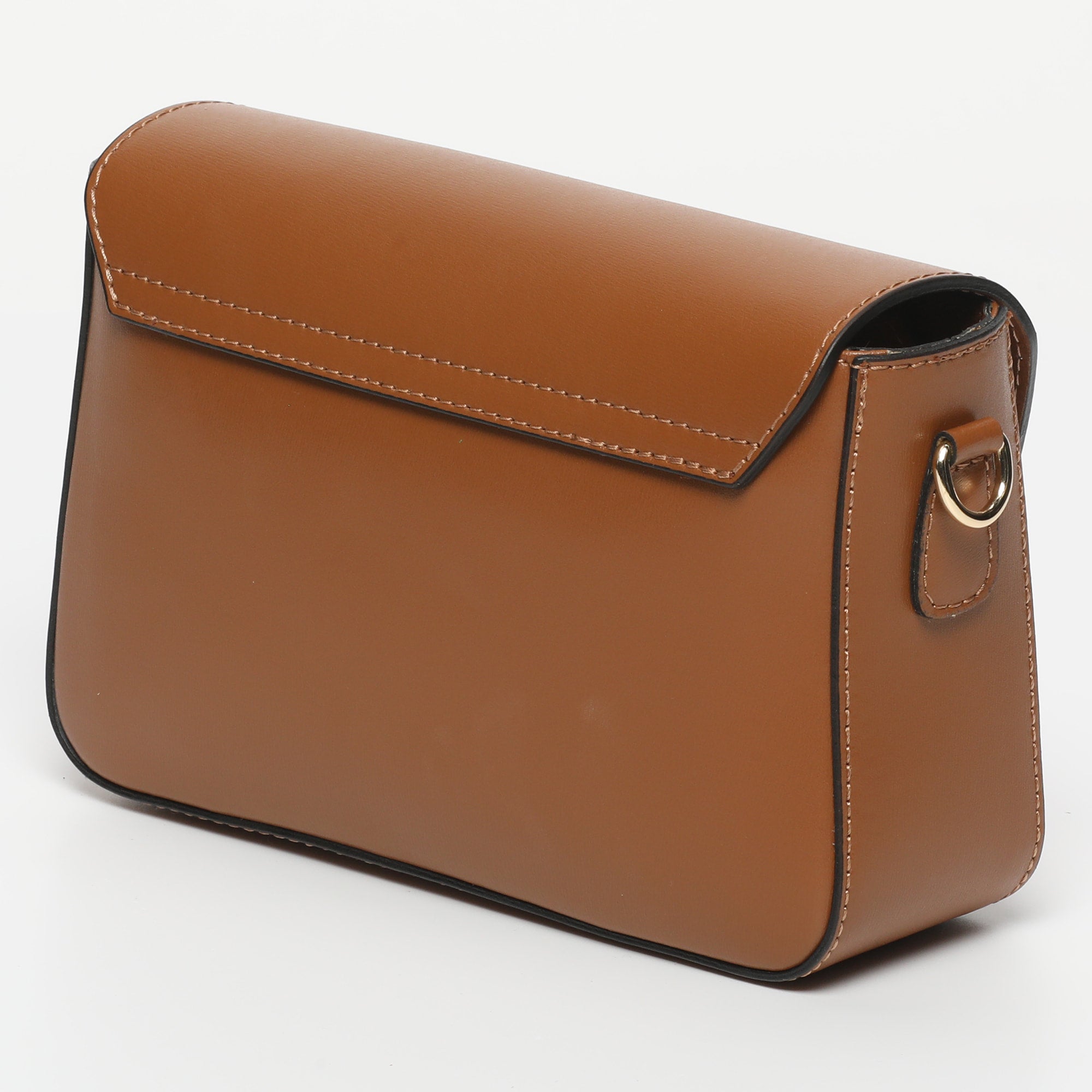 Sac Bandouliere Aela Box - Camel Fonce