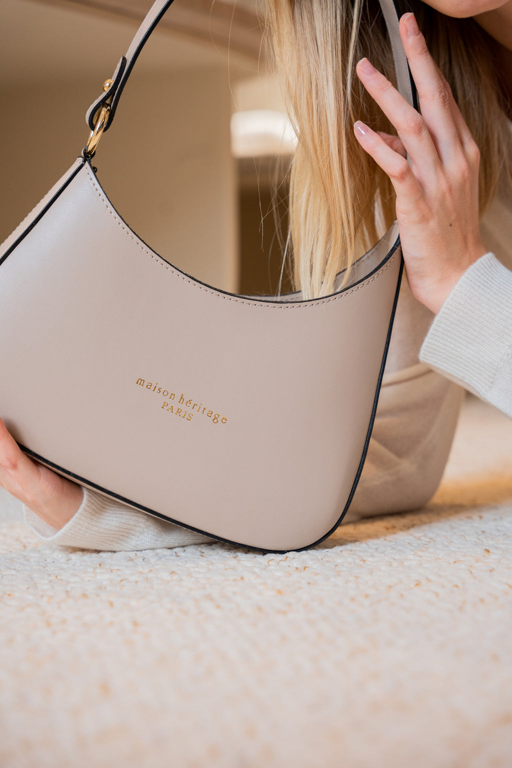Bolso de hombro Aline - Taupe