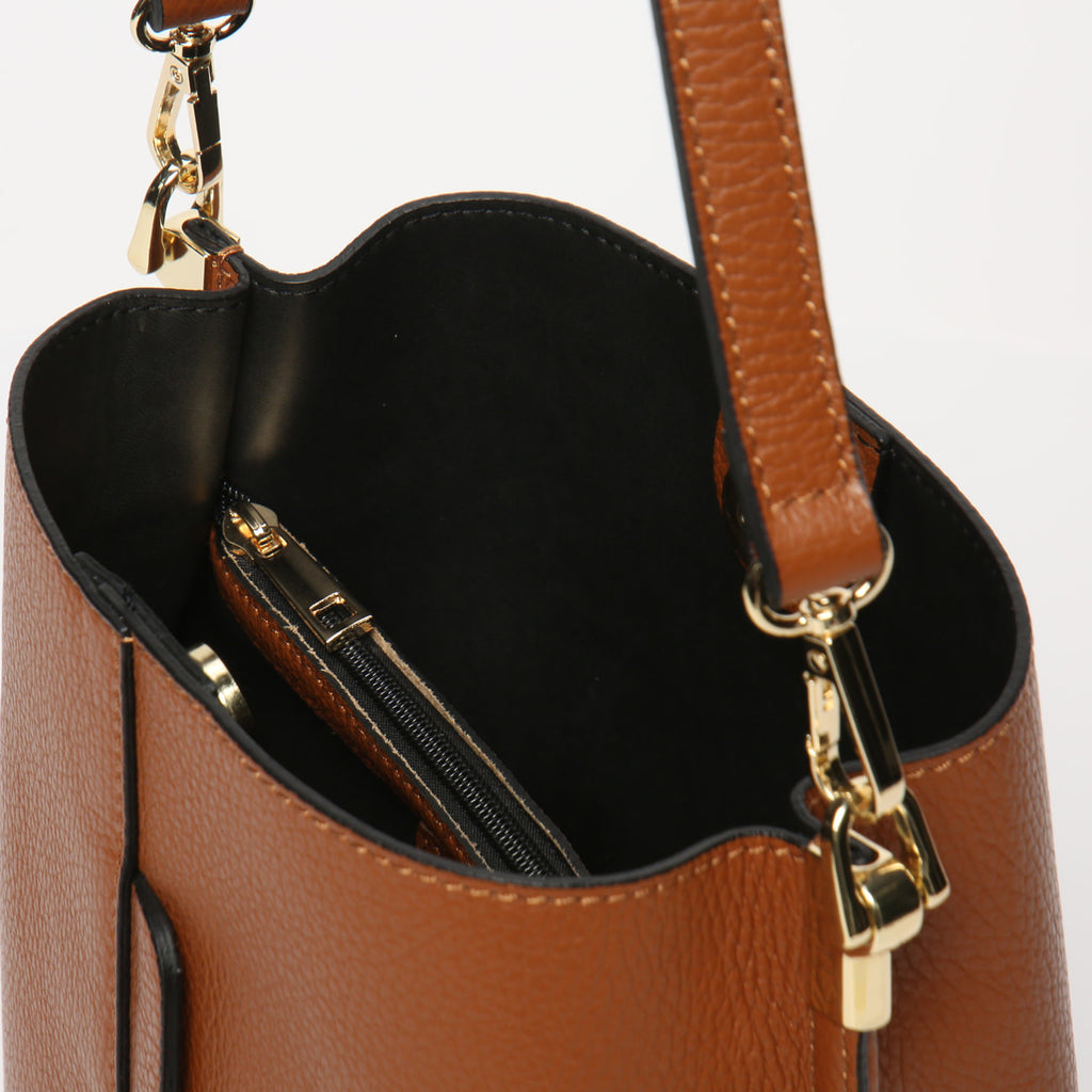 Sac A Main Bruna Graine - Camel