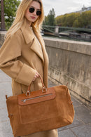 Diego Suede Travel Bag - Camel