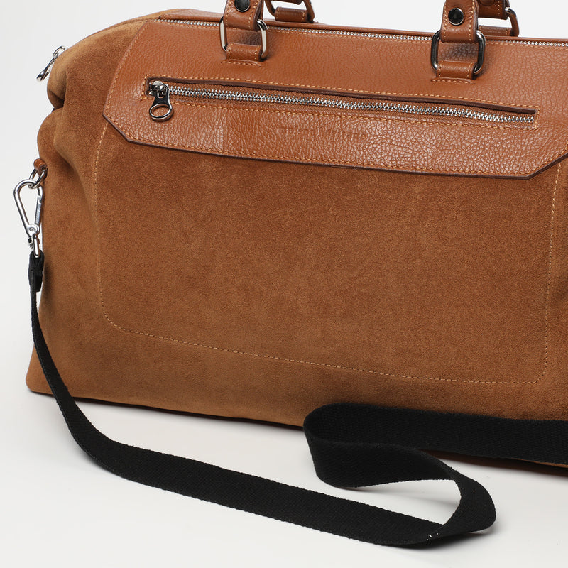 Diego Suede Travel Bag - Camel