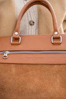 Diego Suede Travel Bag - Camel