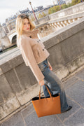 Sac Porté-Épaule Elix - Camel Fonce