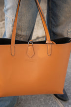 Sac Porté-Épaule Elix - Camel Fonce