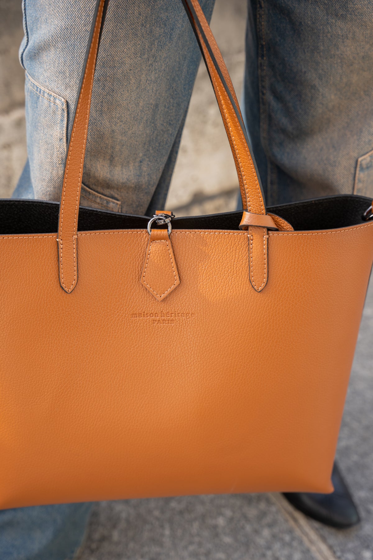 Sac Porté-Épaule Elix - Camel Fonce