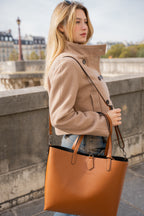 Sac Porté-Épaule Elix - Camel Fonce