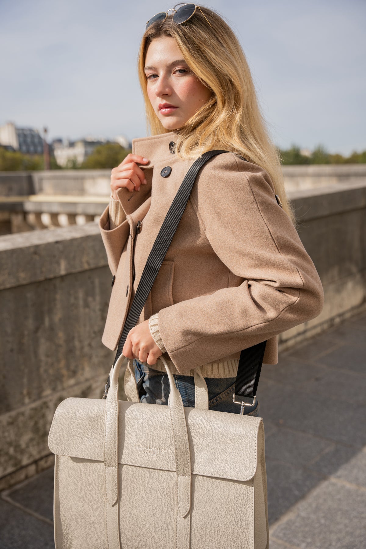 Porte-Documents Emilie - Beige