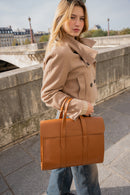 Porte-Documents Emilie - Camel Fonce