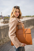 Porte-Documents Emilie - Camel Fonce