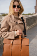 Porte-Documents Emilie - Camel Fonce