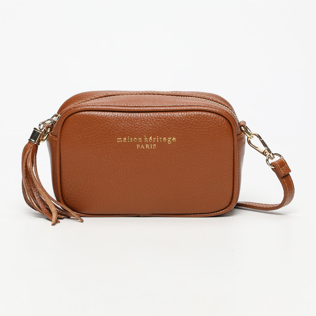 Bolso Bandolera Mini Gaby - Camel Oscuro