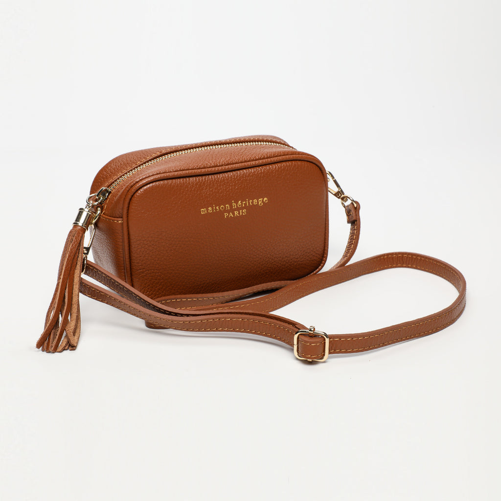 Bolso Bandolera Mini Gaby - Camel Oscuro