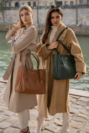 Sac Cabas Myriam - Camel Fonce