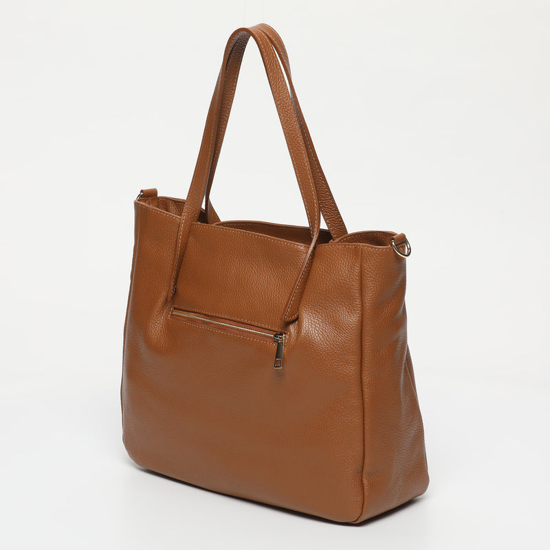 Sac Cabas Myriam - Camel Fonce