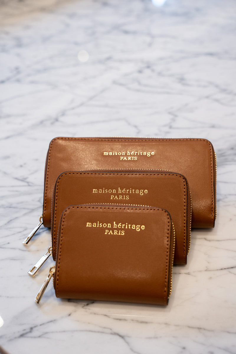 Portefeuille Pely Box - Camel Fonce - Accesoires