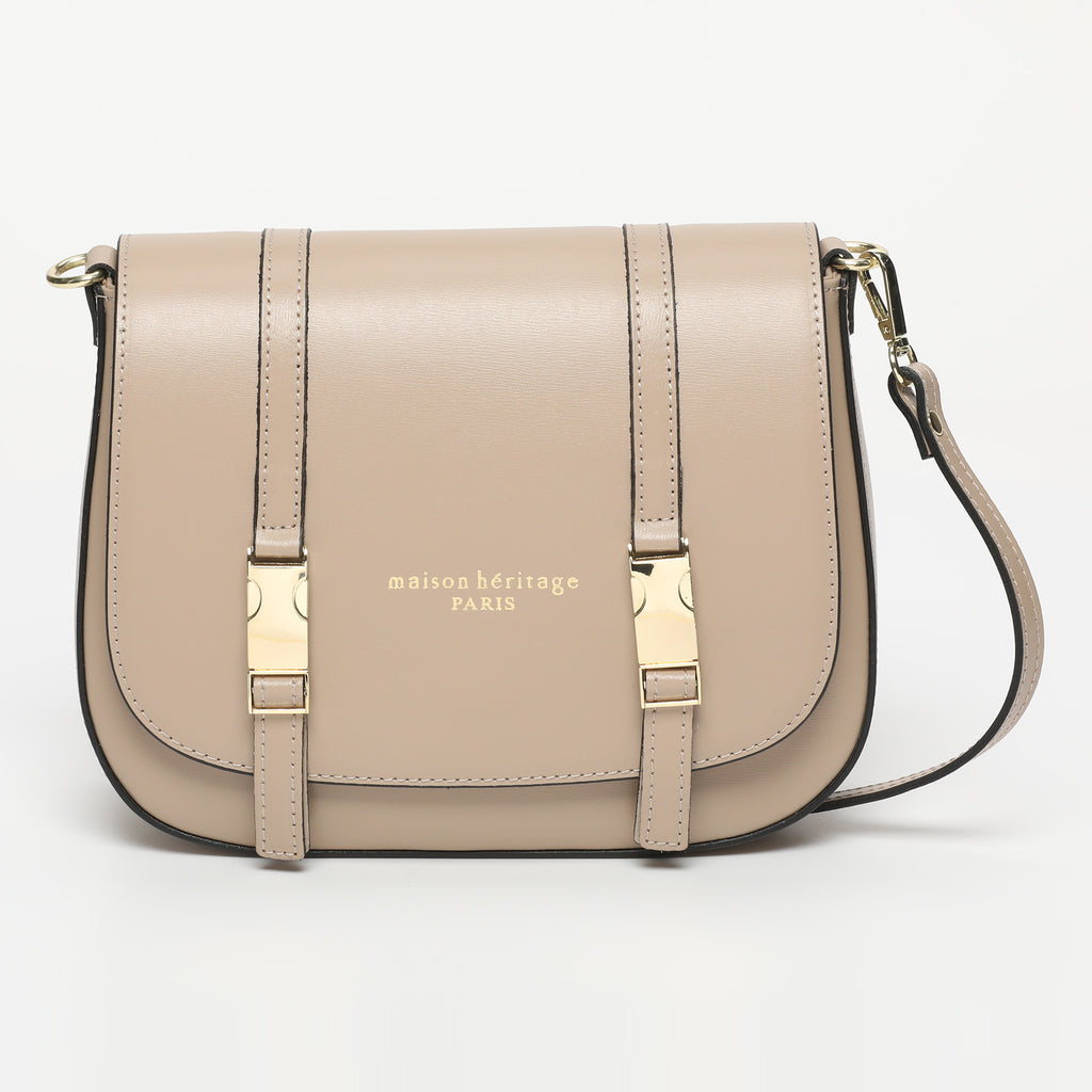 Bolso bandolera Tex Box - Taupe