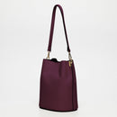 Sac Porte Epaule Bruna Graine - Bordeaux