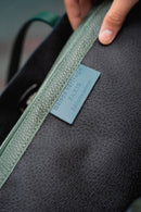 Sac Porte Epaule Elis Suede - Vert Bouteille