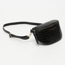 Sac Banane Kimi Croco - Noir - Femme