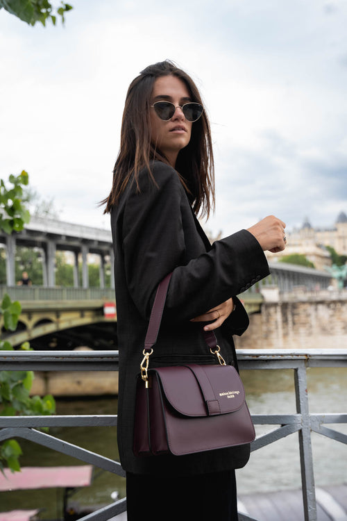 Sac Porte Epaule Ligou - Bordeaux