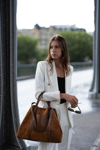 Sac Cabas Malta Suede - Camel