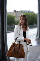 Sac Cabas Malta Suede - Camel