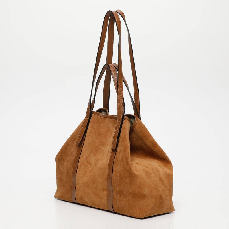 Sac Cabas Malta Suede - Camel