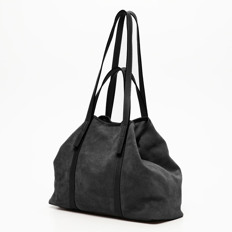 Sac Cabas Malta Suede - Noir