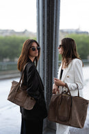 Sac Cabas Mini Malta Suede - Taupe